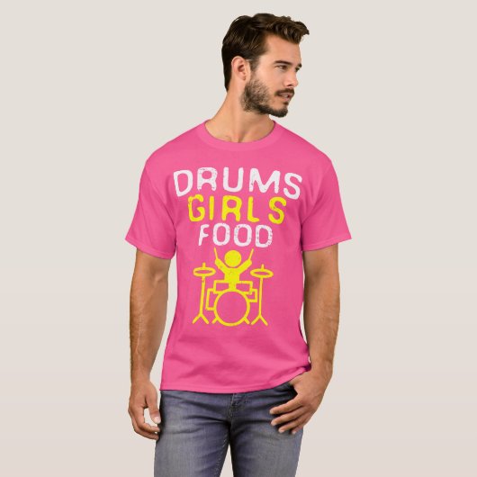 Grappige Drummer Gift Cool Marching School Band Dr T-shirt (Voorkant volledig)