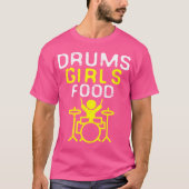 Grappige Drummer Gift Cool Marching School Band Dr T-shirt (Voorkant)