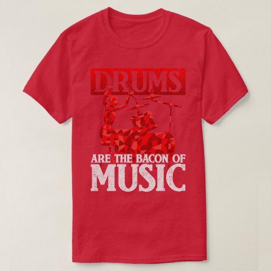 Grappige Drummer Gift Muzikant Quote Drums T-shirt (Design voorkant)