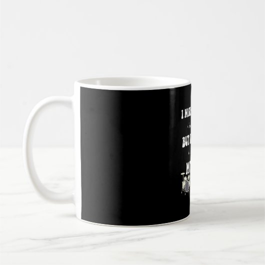 Grappige drummer kunst voor drumspeler percussie koffiemok (Links)