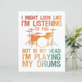 Grappige Drummer Kunst Voor Mannen Vrouwen Drumspe (Staand voorkant)