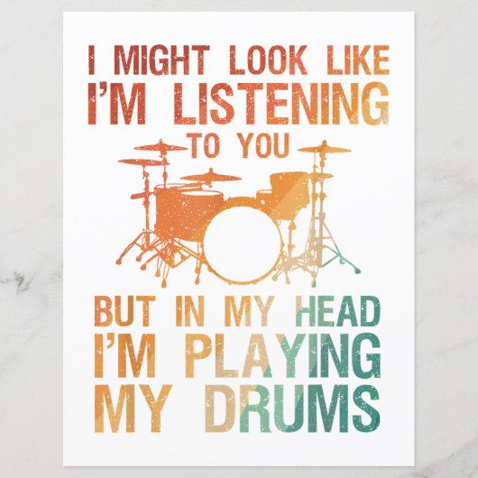 Grappige Drummer Kunst Voor Mannen Vrouwen Drumspe (Voorkant)