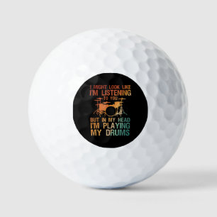 Grappige Drummer Kunst Voor Mannen Vrouwen Drumspe Golfballen
