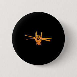 Grappige Drummer Kunst voor Mannen Vrouwen Kinder Ronde Button 5,7 Cm