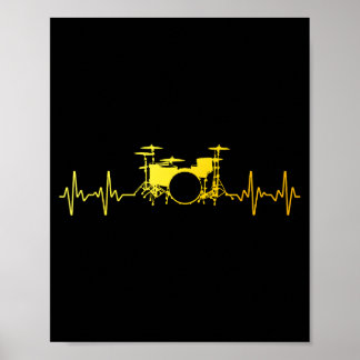 Grappige Drummer Kunst Voor Mannen Vrouwen Kindere Poster