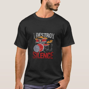 Grappige drummer percussie muzikant geschenk drums t-shirt