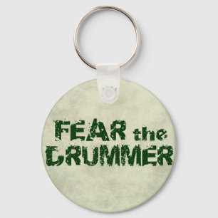 Grappige Drummer Sleutelhangers Vrees de Drummer