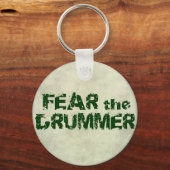 Grappige Drummer Sleutelhangers Vrees de Drummer (Voorkant)