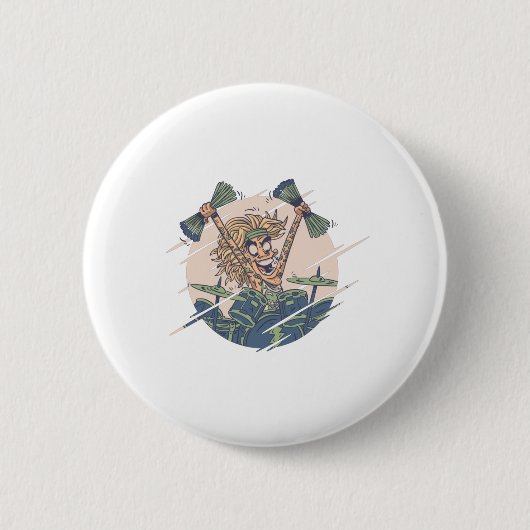 Grappige Drumontwerpen Voor Drummers Ronde Button 5,7 Cm (Voorkant)