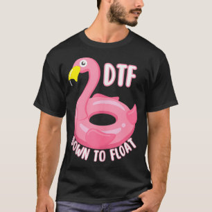 Grappige DTF rivier buis naar beneden zweven zomer T-shirt