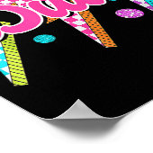 Grappige Dua Lightning Bolt Checkered I Love Dua 8 Poster (Hoek)