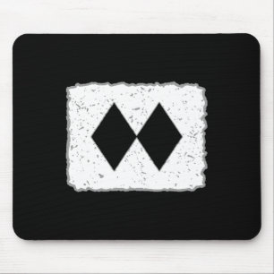Grappige Dubbele Zwarte Diamanten Ski Snowboard Sk Muismat