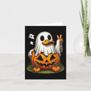 Grappige Duck Boo Halloween Spook Vrouwen Mannen K Kaart