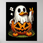 Grappige Duck Boo Halloween Spook Vrouwen Mannen K Poster (Voorkant)