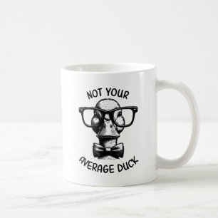 Grappige Duck Quote Nerdy Animal Cartoon Design Koffiemok
