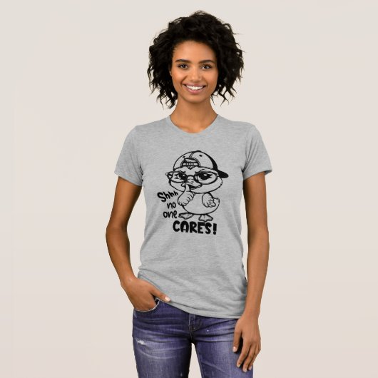 Grappige Duck Quote Sarcastische Humor voor Duck L T-shirt (Voorkant volledig)