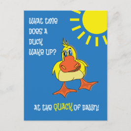 Grappige Duck Riddle voor Kinderen Briefkaart