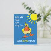 Grappige Duck Riddle voor Kinderen Briefkaart (Staand voorkant)