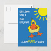 Grappige Duck Riddle voor Kinderen Briefkaart (Voorkant / Achterkant)