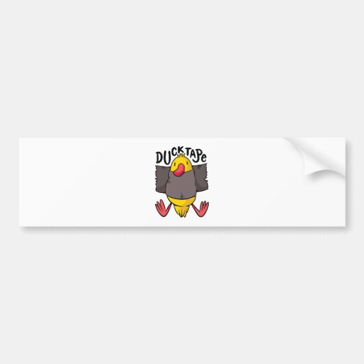 Grappige Duck Tape Bumpersticker (Voorkant)