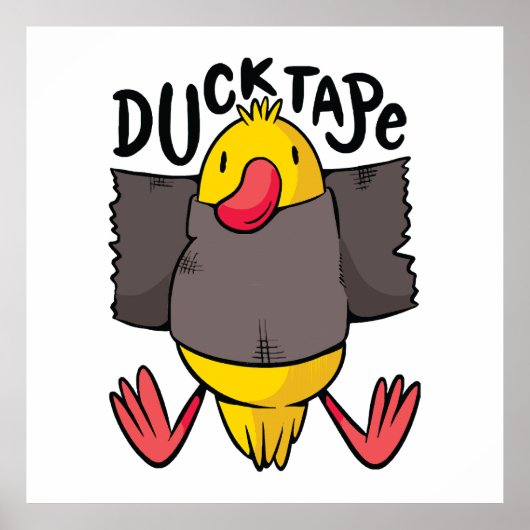 Grappige Duck Tape Poster (Voorkant)