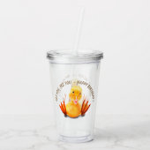 Grappige Duck Verjaardag Acryl Tumbler Acryl Drinkbeker (Achterkant)