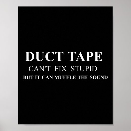 Grappige ducttape-kleding - Schattigee geestige Ge Poster (Voorkant)