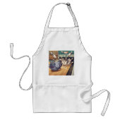Grappige Duif Bowling Strike Cartoon Kunst Standaard Schort (Voorkant)