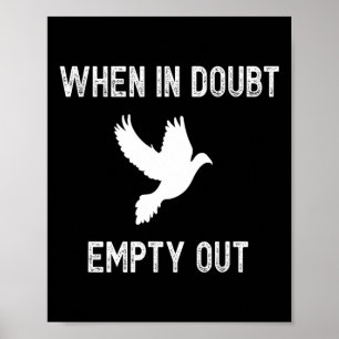 Grappige Duif Jager Voor Jagers - Vogel Cadeau T-s Poster