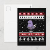 Grappige duif lelijke kerst briefkaart (Voorkant / Achterkant)