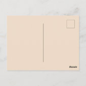 Grappige duif met een cowboy pet, waterverf briefkaart (Achterkant)