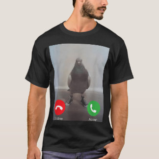 Grappige Duif Roep Meme Dwaze Hersenspinsels Absur T-shirt
