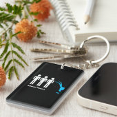 Grappige duik duik duik duiker sleutelhanger (Voorkant Rechts)