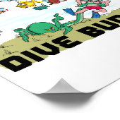 Grappige Duikbuddy Poster (Hoek)