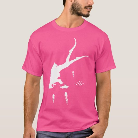 Grappige duiken t-shirt (Voorkant)
