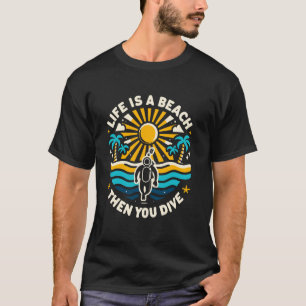 Grappige Duikstrand Liefhebber Duiker Commercieel T-shirt
