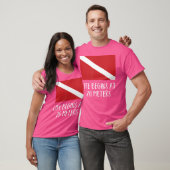 Grappige Duikvlag Duiken 20 Meter T-shirt (Unisex)