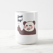 Grappige Duim Omhoog Panda Meme Koffiemok (Center)