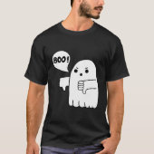 Grappige duimen omlaag Ghost Schreeuwende Boo Afke T-shirt (Voorkant)