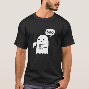 Grappige duimen omlaag Ghost Schreeuwende Boo Afke T-shirt