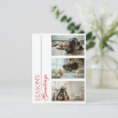 Grappige Duitse Dog Kerst Groeten Feestdagenkaart (Staand voorkant)