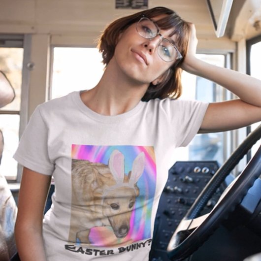 Grappige Duitse Herder Hond & Konijnenoren Vrouwen T-shirt