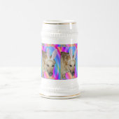 Grappige Duitse Herder Hond & Paashaas Ooren Bierpul (Center)