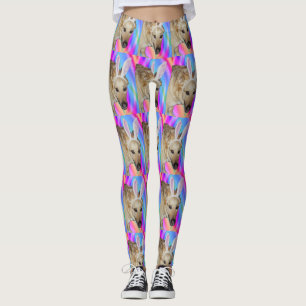 Grappige Duitse Herder Hond & Paashaas Ooren Leggings