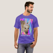 Grappige Duitse herder hond paashaas oren unisex T-shirt (Voorkant volledig)