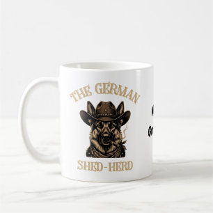 Grappige Duitse Herders Cowboy Duitse Shed-Kudde Koffiemok