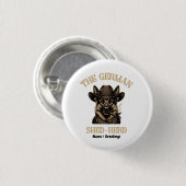 Grappige Duitse Herders Cowboy Duitse Shed-Kudde Ronde Button 3,2 Cm (Voorkant /achterkant)