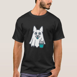 Grappige Duitse Herders Halloween Geest Trick or T T-shirt