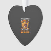 Grappige Duitse Herders Halloween Heksen Hond Ornament (voorkant)