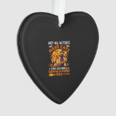Grappige Duitse Herders Halloween Heksen Hond Ornament (voorkant)
